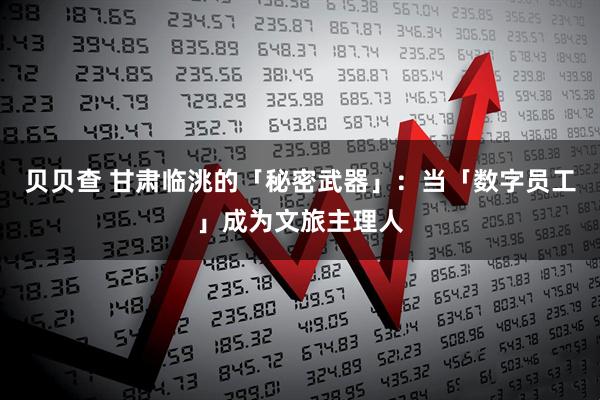 贝贝查 甘肃临洮的「秘密武器」：当「数字员工」成为文旅主理人